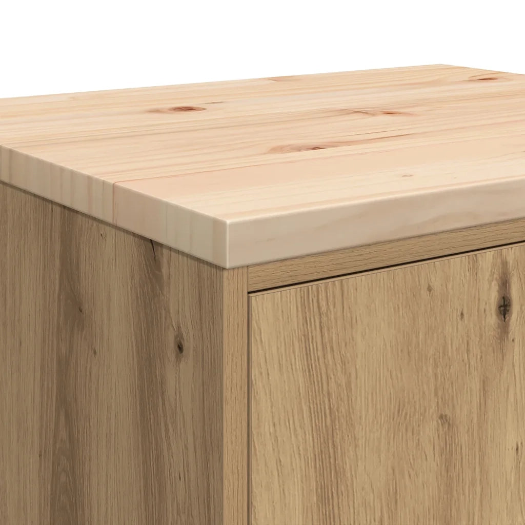 Armadietto per Garage in Rovere Artigianale 60x51x85 cm 860579