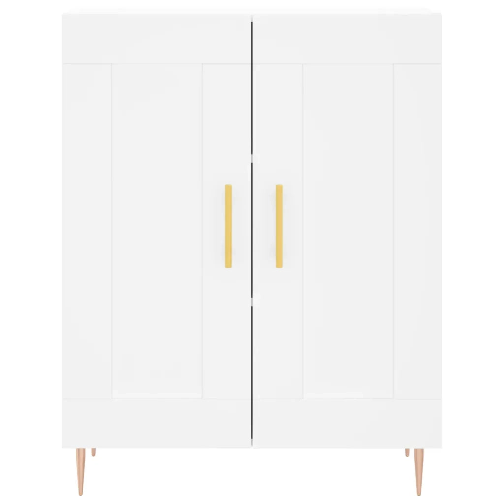 Credenza Bianca 69,5x34x180 cm in Legno Multistrato 3198329