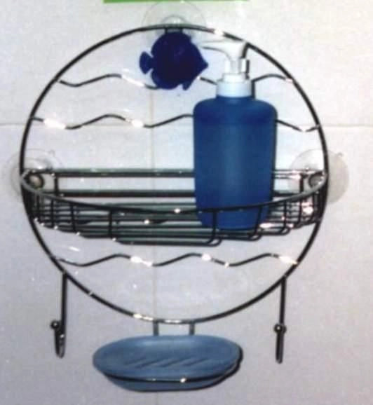 Mensola da Appendere Doccia Frontale + Porta Sapone e Ganci