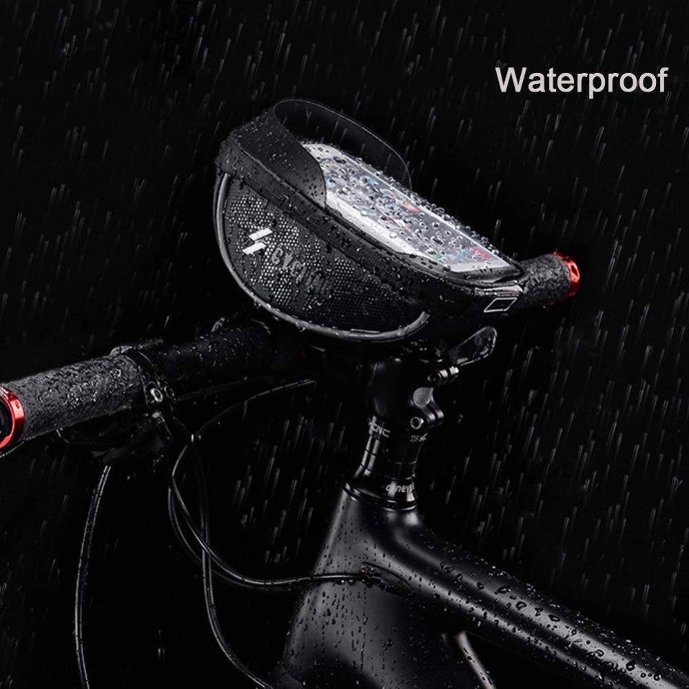 Trade Shop - Porta Cellulare Smartphone Per Bicicletta Supporto Borsa Astuccio Impermeabile -