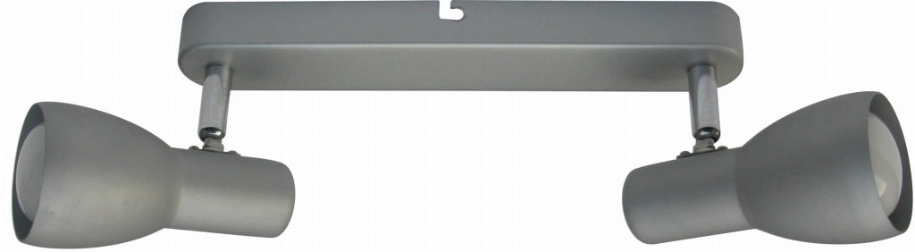 Lampada soffitto Candellux Picardo grigia metallo 2xE14