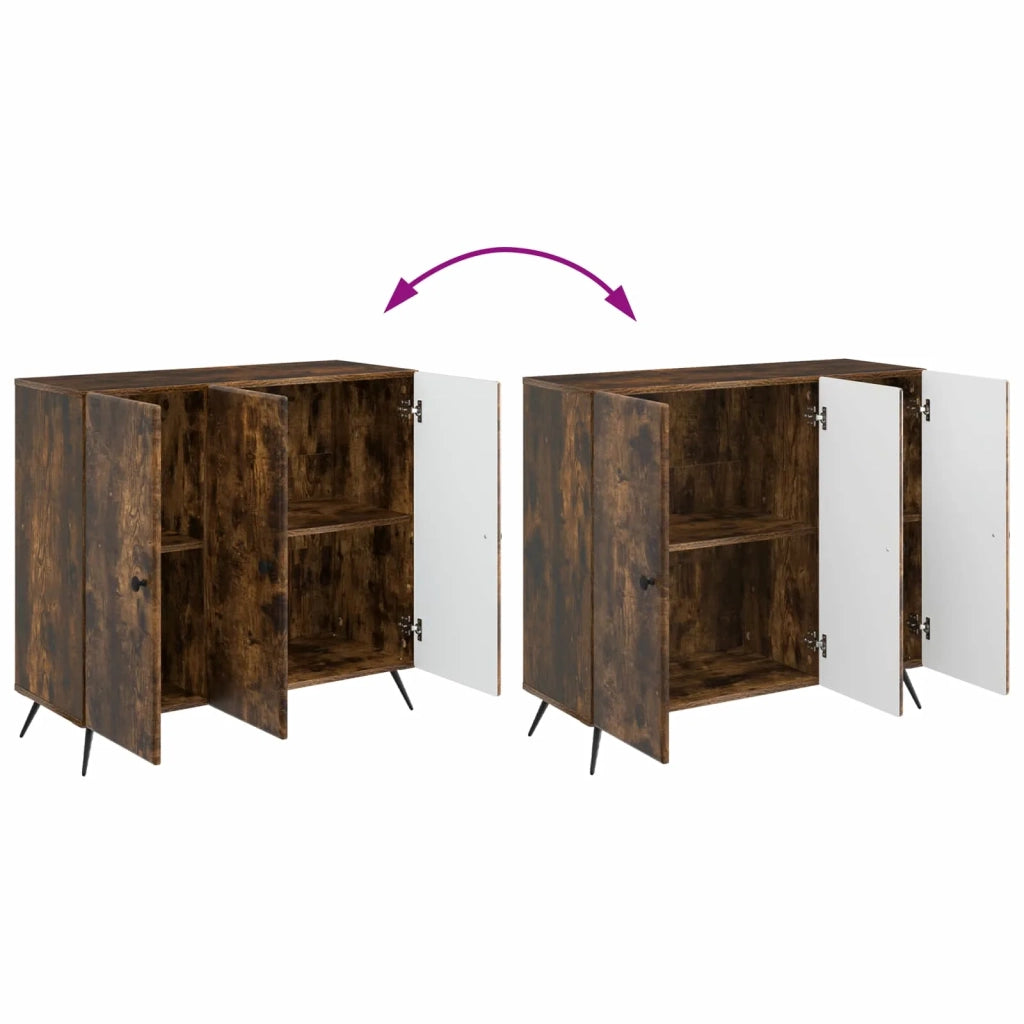 Credenza Rovere Fumo 89 x 34,5 x 80 cm Legno ingegnerizzato 895570
