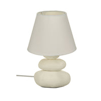 Lampada "Pebble" in ceramica bianca H30 cm