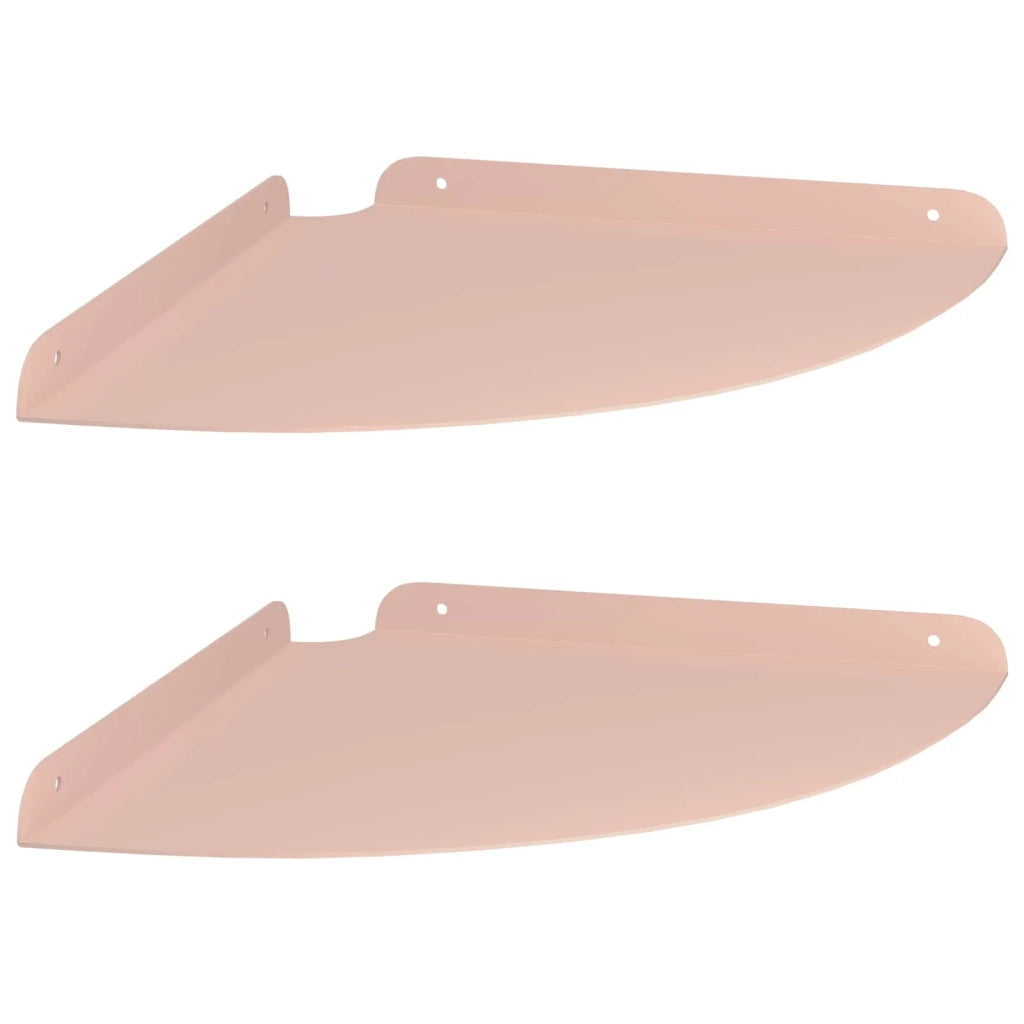 Mensola sospesa con lo scaffale 2 pcs Rosa 30 x 30 x 2 cm 8004112