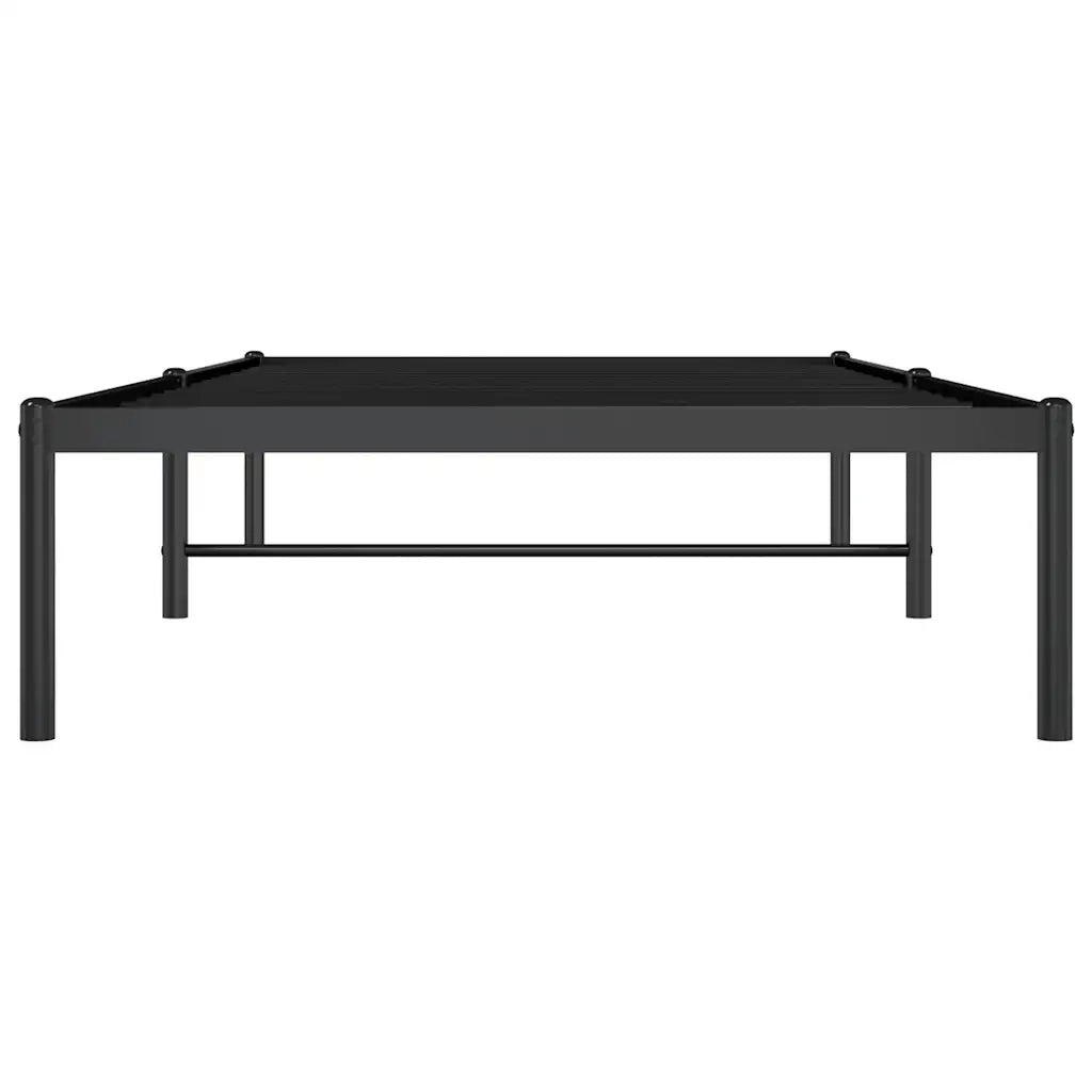 Giroletto-Struttura Letto in Metallo Nero 90x200 cm 177164