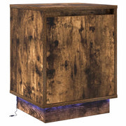 Comodino | Armadio da Notte | Mobiletto da notte Rovere fum¨¦ 39 x 34,5 x 50 cm