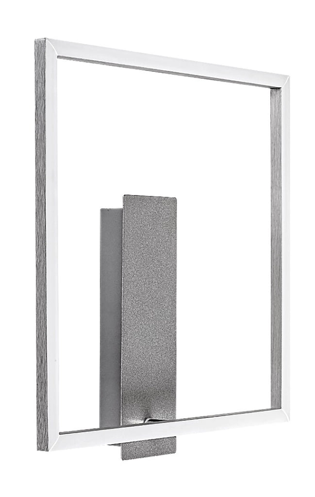 Applique LED quadrata 14W argento 4000K Rabalux Tumnus
