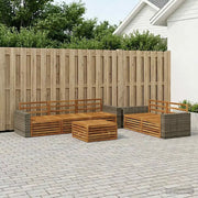 Set di divani da esterno 6 pcs Naturale 3383037