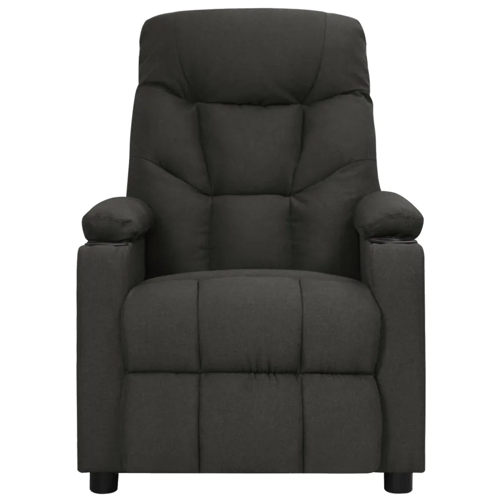 Poltrona Massaggiante Elettrica Nera in Tessuto 3098829