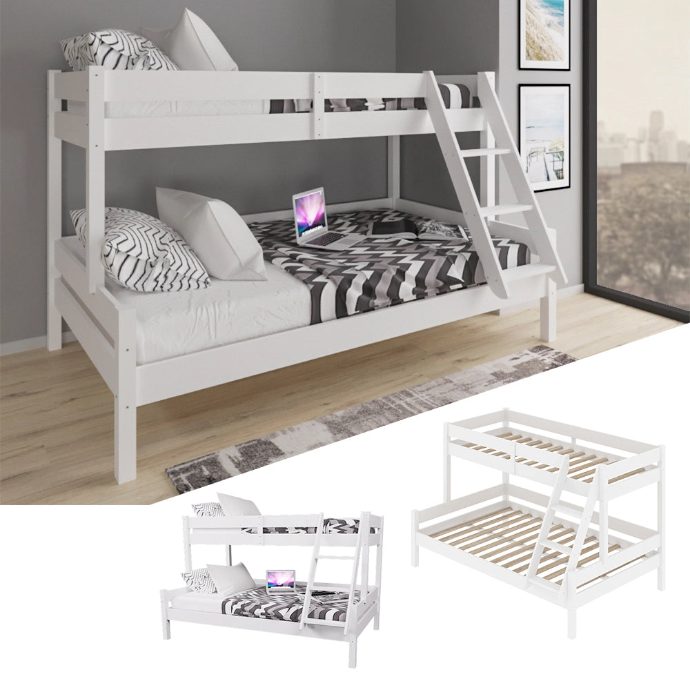 Vitalispa Letto a castello Bianco 140x200 / 90x200 cm