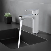 Rubinetto Da Lavabo Rea Bloom White Chrom Low