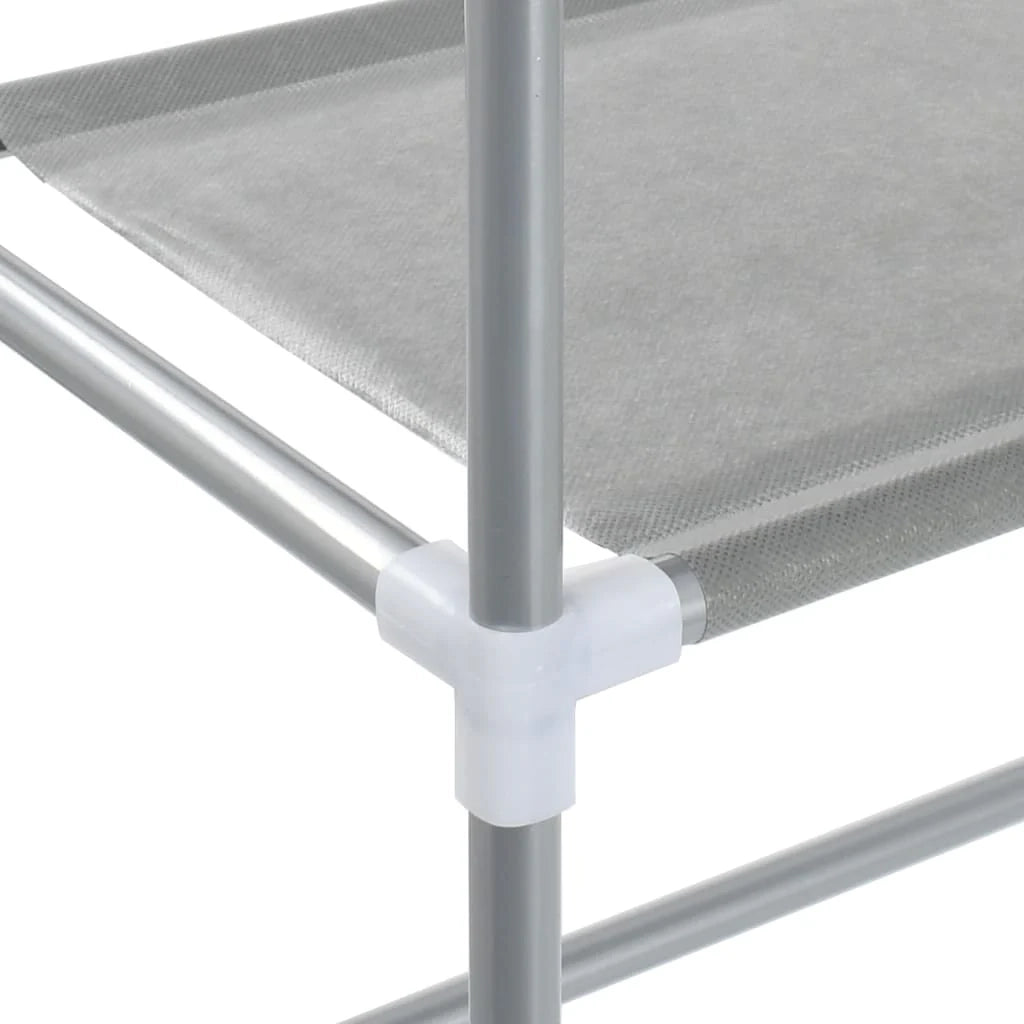 Scaffale portaoggetti a 2 ripiani per lavatrice grigio ferro 02_0005494