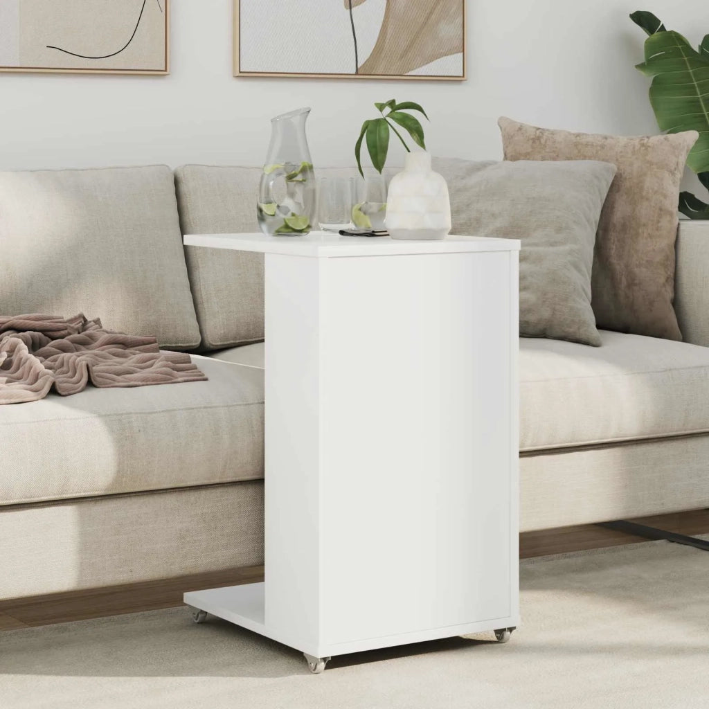 Tavolo laterale Bianco 40 x 35 x 60 cm Legno multistrato