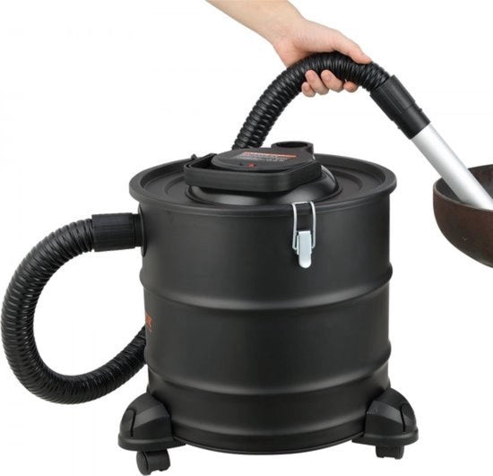 Aspiratore di fumo - con sistema di filtro HEPA - aspiratore di fuliggine - aspiratore di camino - per forni a gas - Contenitore in metallo da 20 litri - 1200 W di potenza - Potenza di aspirazione di 16 kPa