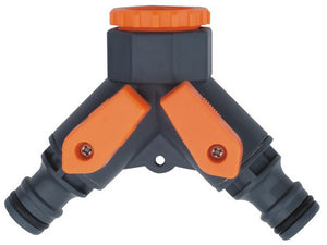 attacco a rubinetto a 2 vie  mis. 3/4f cod:ferx.vit31679