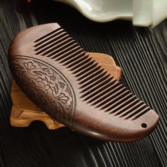 Spazzola per capelli in legno - Antistatica duratura - 1 pezzo - Sandalo