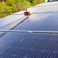 Spazzola telescopica per lavaggio 7 m con erogazione d'acqua Pulizia finestre e pannelli solari