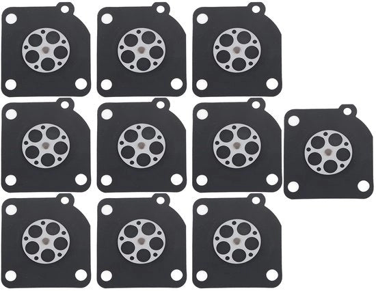 Set di Membrana per la Reparazione del Carburatore - Adatto per ZAMA 180/S210/MS230/MS250 - Gomma/Iron Duraturo - Forma Ottimale di Adattamento - Durata di Vita Estesa - Kit di Riparazione del Carburatore