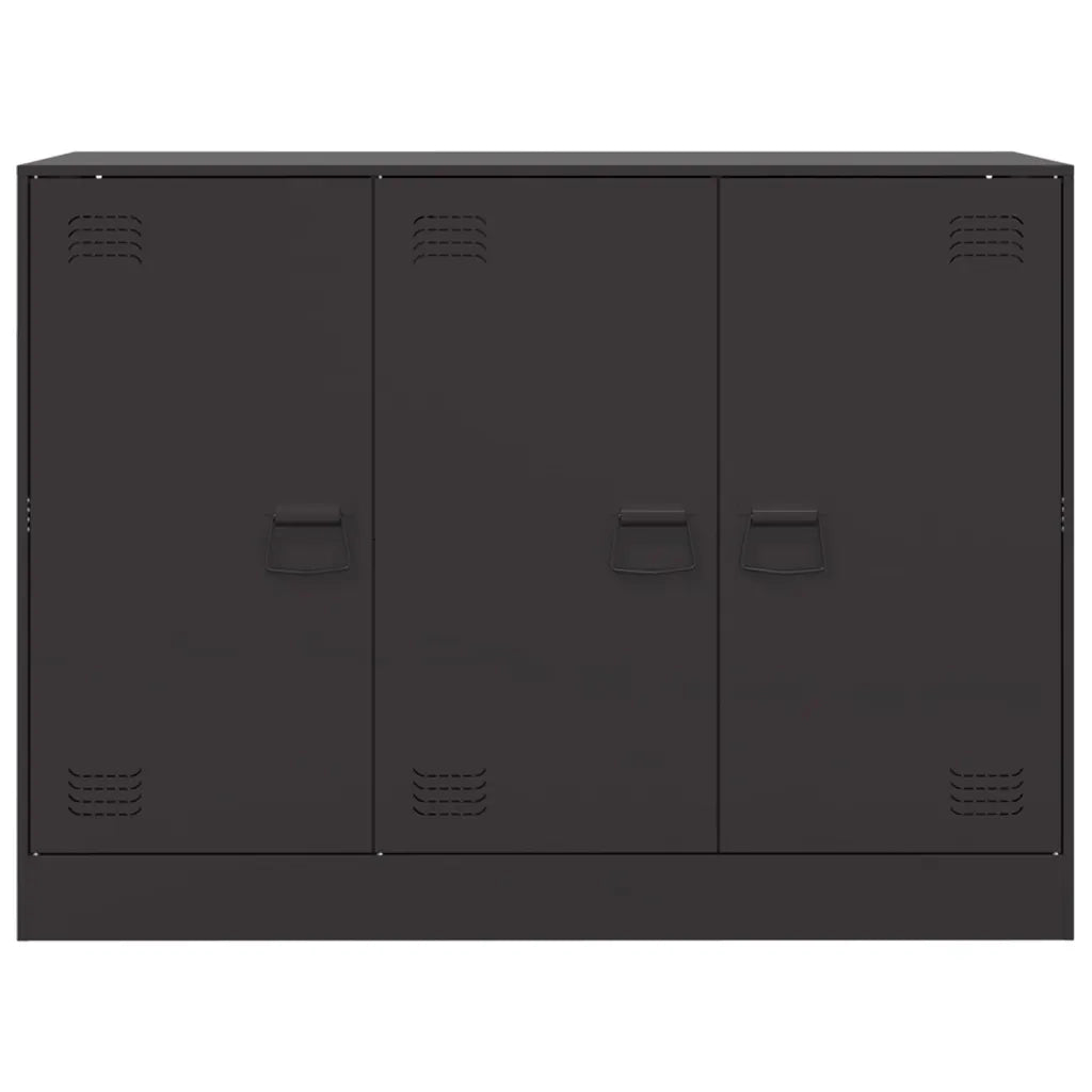 Credenza Nera 99x39x73 cm in Acciaio