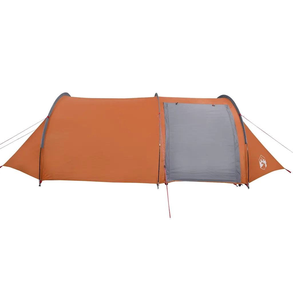Tenda da Campeggio a Tunnel 4 Persone Arancione Impermeabile 94396