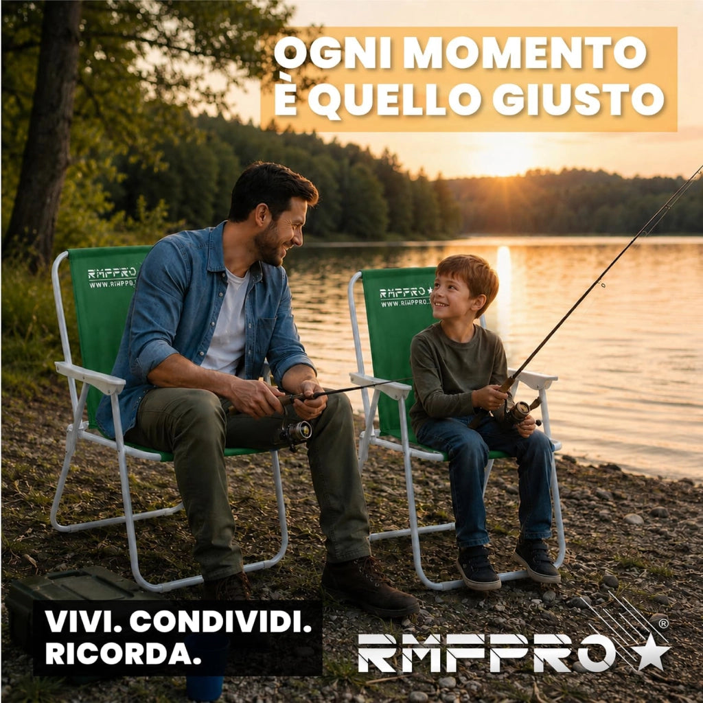RMF PRO SEDIA PIEGHEVOLE DA SPIAGGIA VERDE