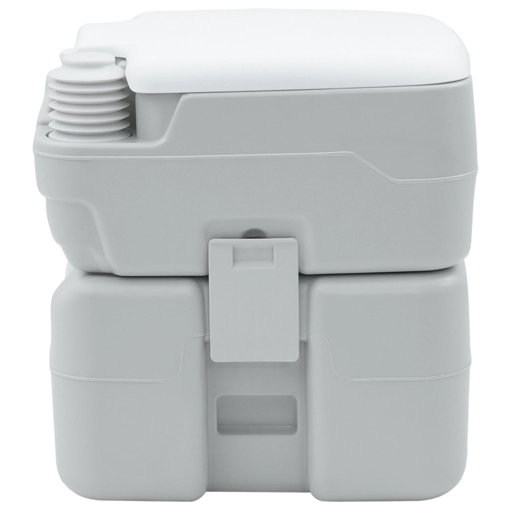 Toilette Portatile Grigia e Bianca in Plastica da 20 L di