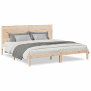 Letto matrimoniale | Letto per adulti | Giroletto Extra Lungo senza Materasso 200x210 cm Legno Massello