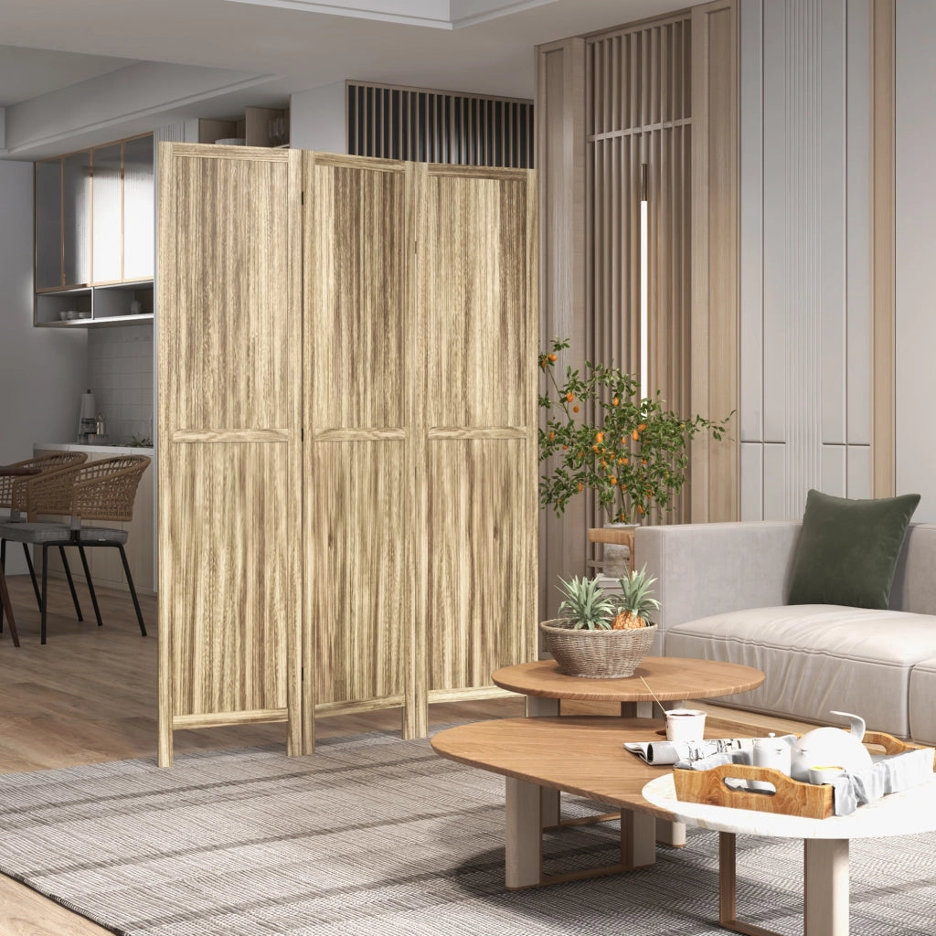 Paravento 3 Ante Legno Paulownia ¨C zephmum ¨C Naturale 120x170 cm