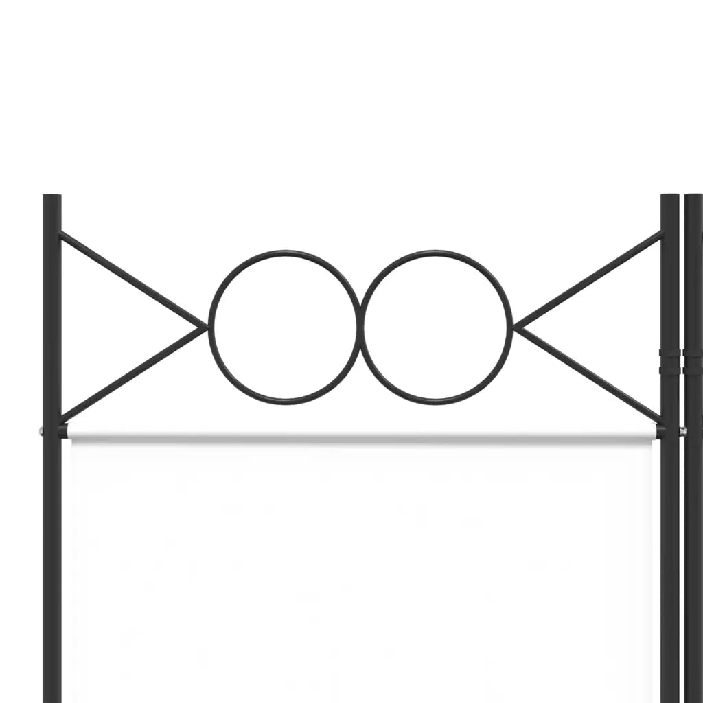 Divisorio a 4 Pannelli Bianco 240x200 cm Tessuto cod mxl 68028