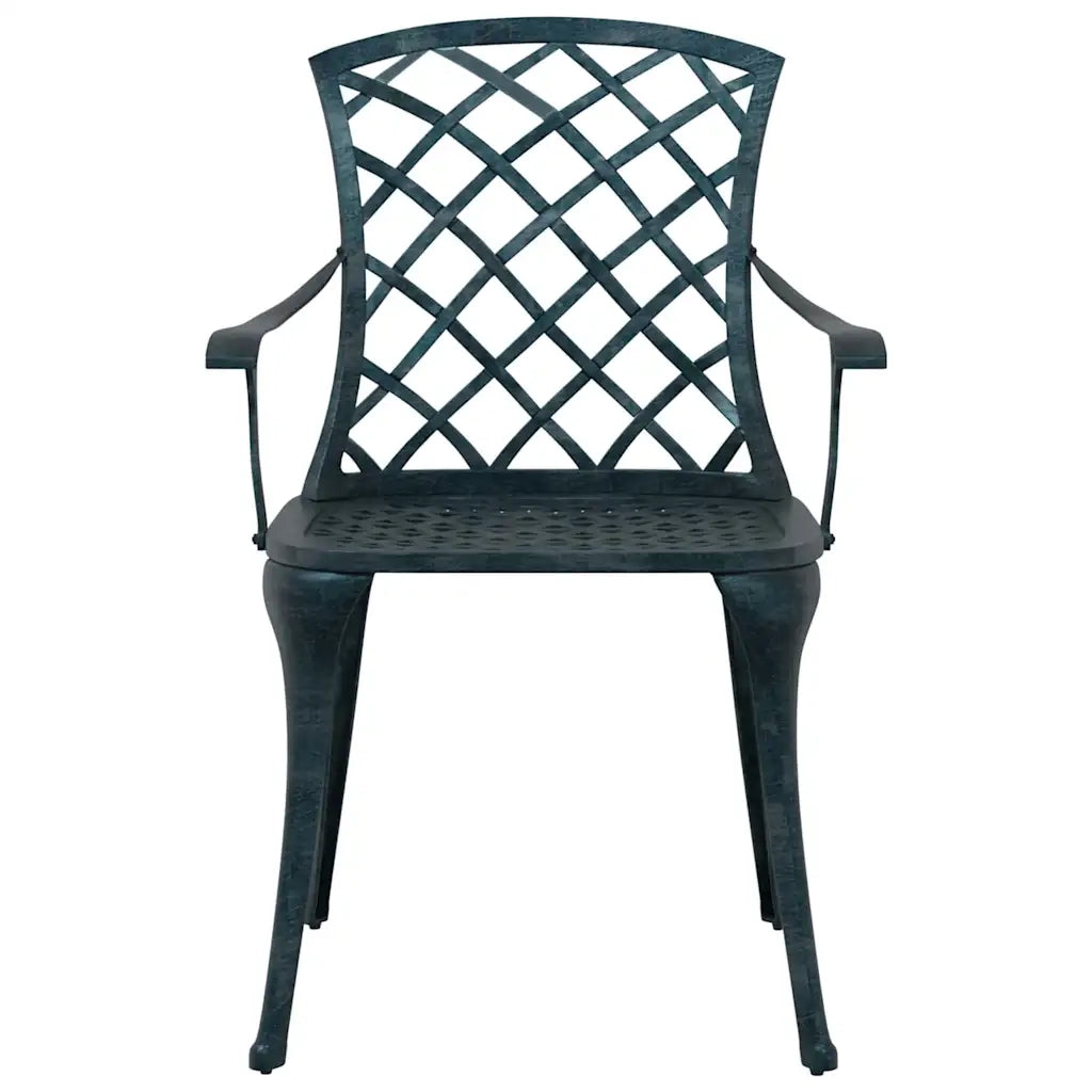 Sedia da Giardino 4 pcs Verde 61 x 60,5 x 93cm Alluminio 42002707