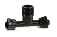 raccordo a t per ala gocciolante filetto maschio  mm. 16x16x1/2 cod:ferx.vit41859