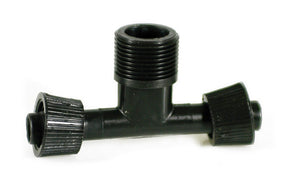 raccordo a t per ala gocciolante filetto maschio  mm. 16x16x1/2 cod:ferx.vit41859