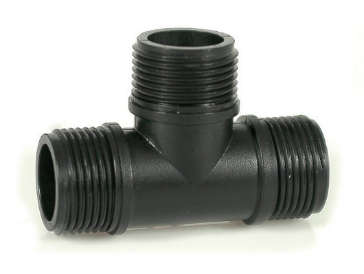 raccordo filettato a t maschio per tubo in polietilene  mis. 1x1x1 cod:ferx.vit41895