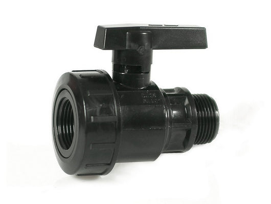 raccordo per tubo in polietilene valvola a sfera maschio/femmina mis.1.1/4x1.1/4 cod:ferx.vit41815