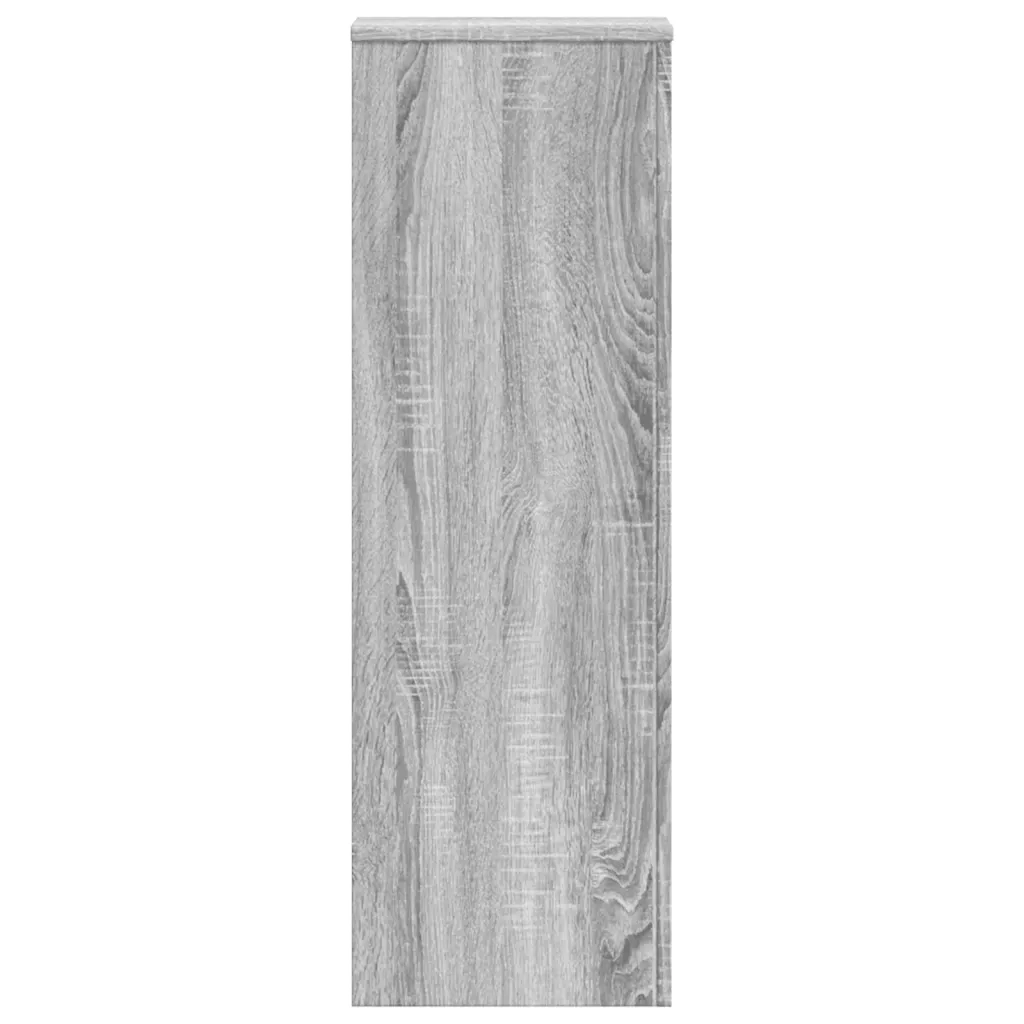 Supporti per Piante 2 pz Grigio Sonoma 33x33x100 cm Multistrato