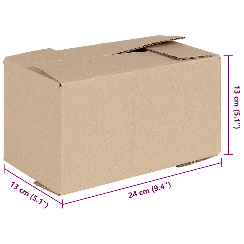 Scatola Pieghevole 50 pcs Naturale 24 x 13 x 13 cm Cartone 4106565