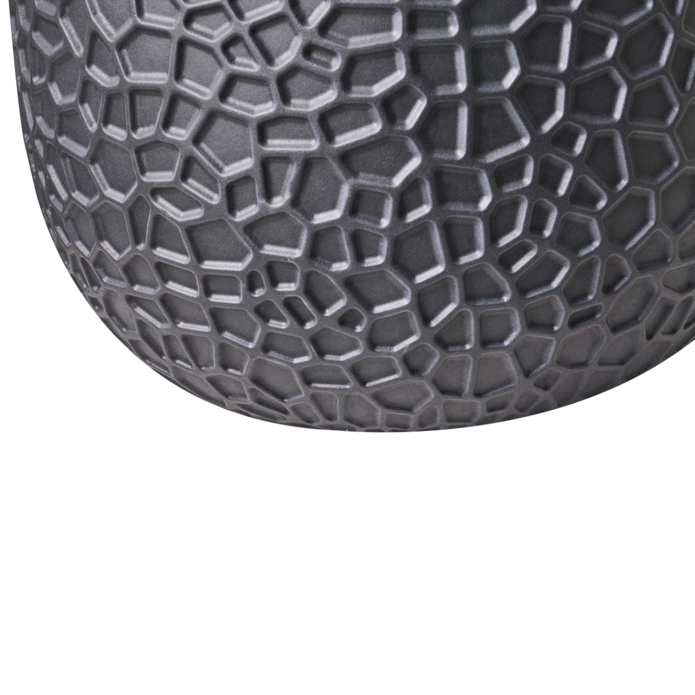 Vaso da fiori Nero Fioriera in fibra di argilla per uso interno ed esterno Rotonda 41 x 41 x 43 cm Decorativa Design moderno Soggiorno Giardino