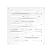 PUDDLE - Pannello in PVC traforato - Parasole Misura: 98x98 cm, Colore: bianco