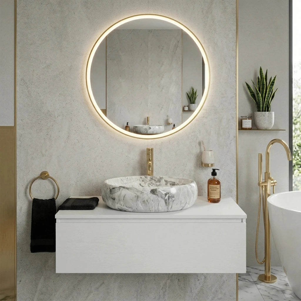 Lavabo Da Appoggio Rea Linda Stone