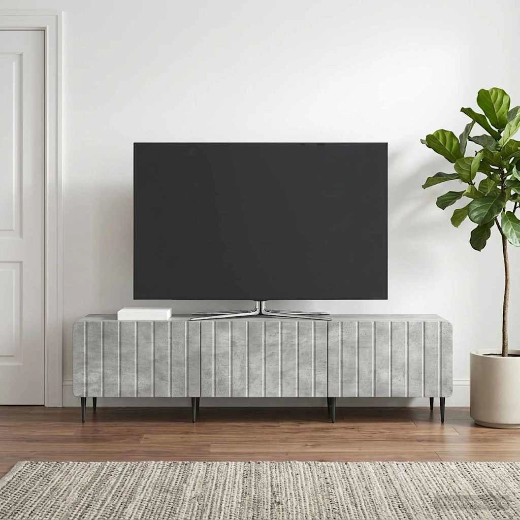 Mobile TV con cassetto Grigio Cemento 147 x 34,5 x 32 cm 894478