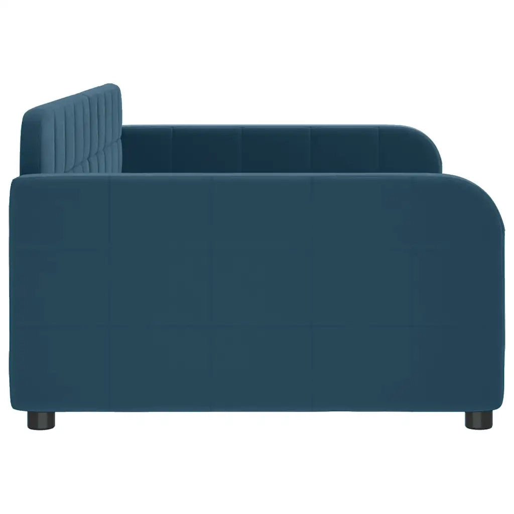 Letto da Giorno Blu 100x200 cm in Velluto 354064
