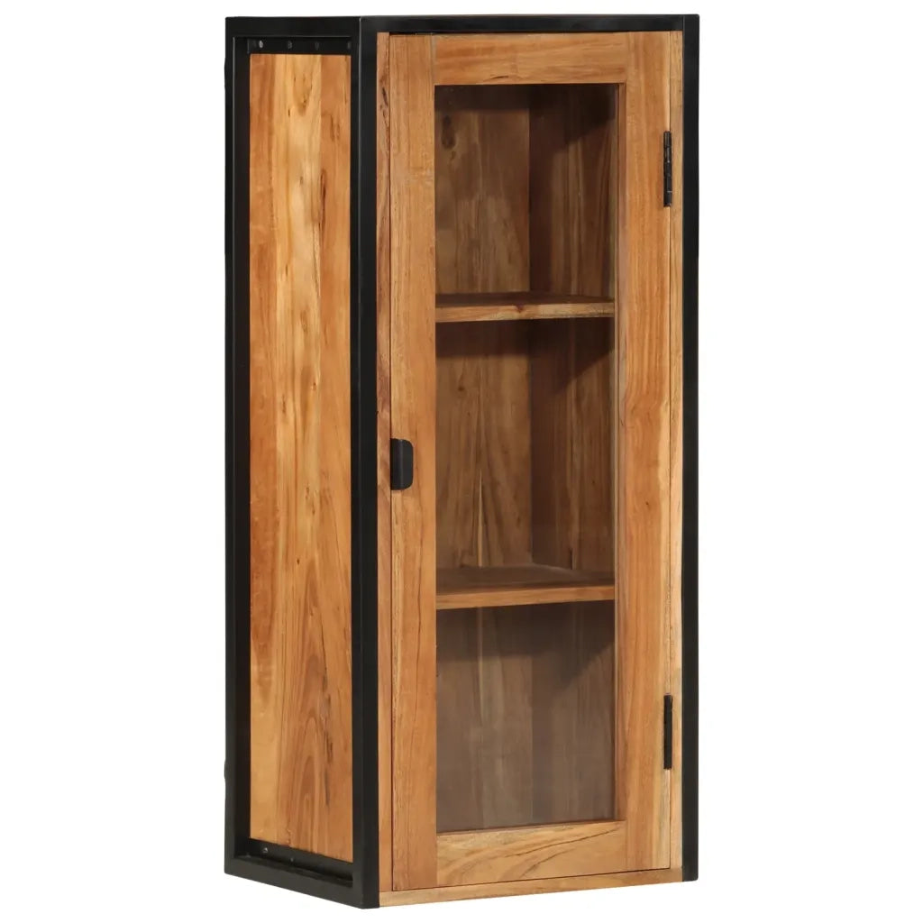 vidaXL Mobile Bagno a Muro 40x30x90 cm Legno Massello Acacia e Ferro