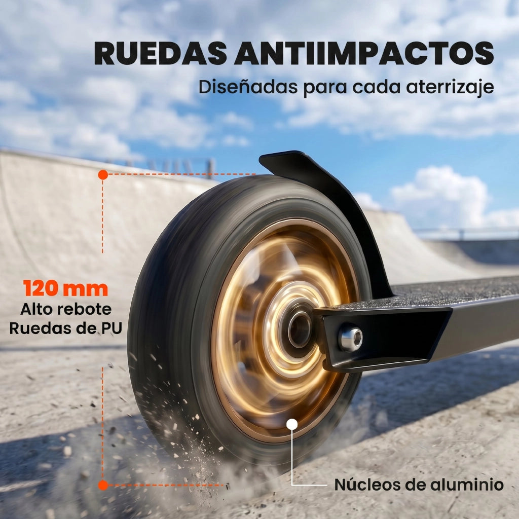 Patinete Freestyle ¨C zephmum ¨C 120 mm Ruote 360¡ã Giro Dorato