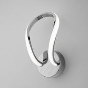 Applique Moderno Luce Led Integrata Metallo e Alluminio Cromo Serie Infinity