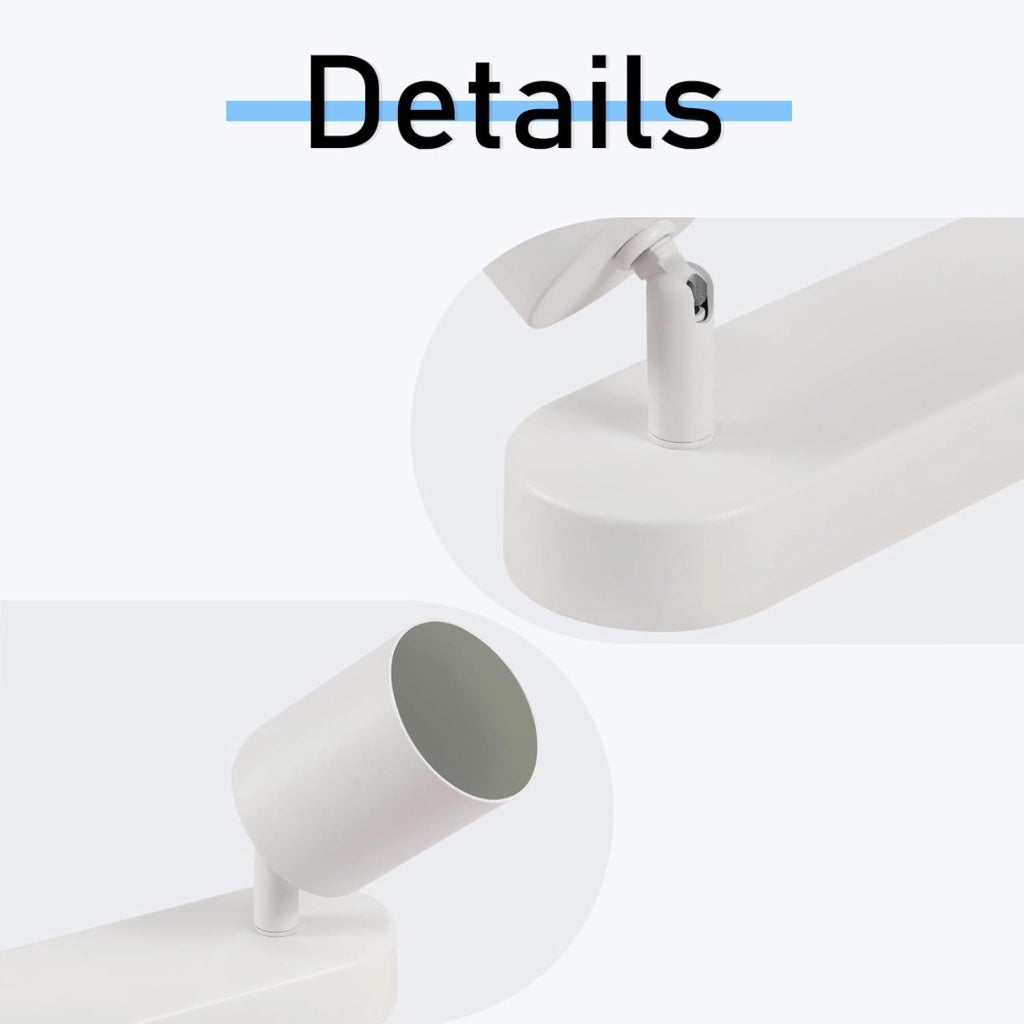 ZMH Faretto da soffitto neri 2 luci GU10 design girevole moderni anche parete per soggiorno camera letto sala pranzo