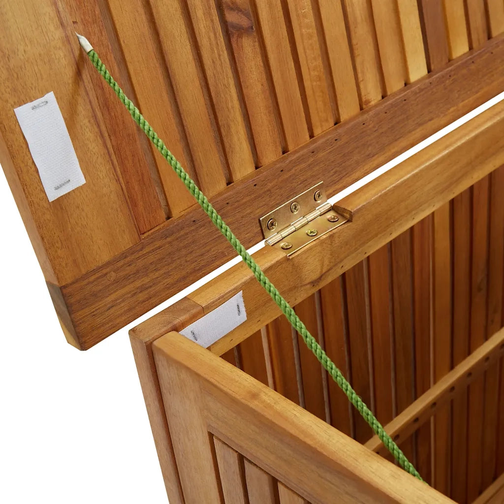 Contenitore da Giardino-Cassapanche da esterno 60x50x58 cm in Legno Massello di Acacia