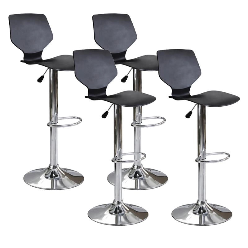 SET 4 SGABELLI JOSHUA REGOLABILE 39,5 X 44,5 X 58/78 CM IN COLORE NERO