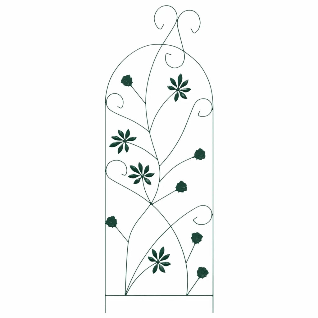 Recinzione per Giardino 3 pcs Verde 112 x 39,5 cm Acciaio