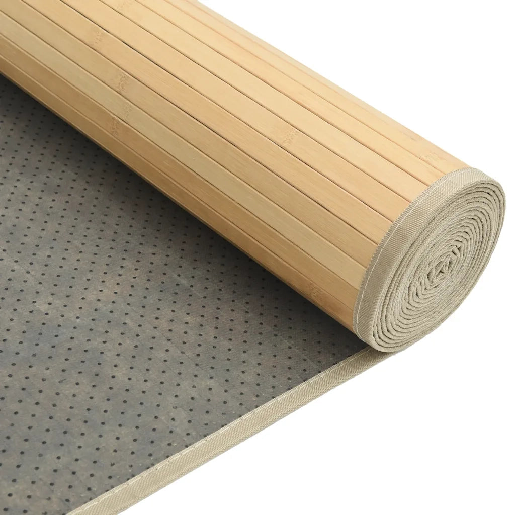 Tappeto Rettangolare Natura Chiaro 80x300 cm in BambÃ¹