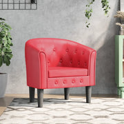 Poltroncina a Pozzetto Rossa in Similpellecod mxl 108375
